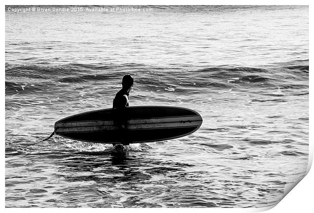  Cornwall Surf Print by Bryan Condie