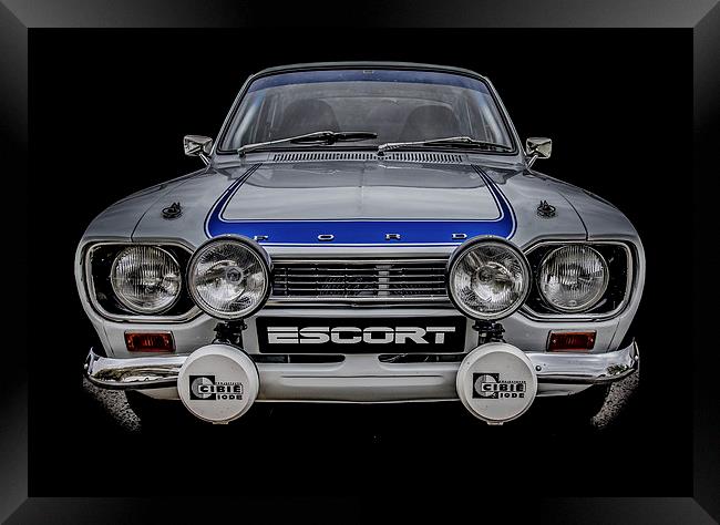 Ford RS Escort Mexico Framed Print by Dave Hudspeth Landscape Photography