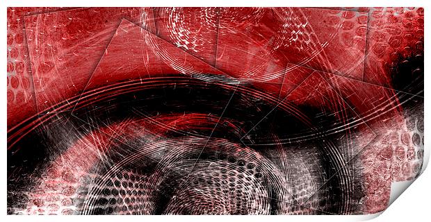  Balanced Red Print by Florin Birjoveanu