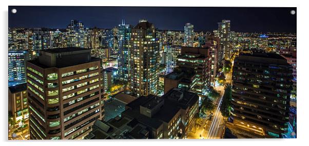 Vancouver cityscape Acrylic by Mark Harrop