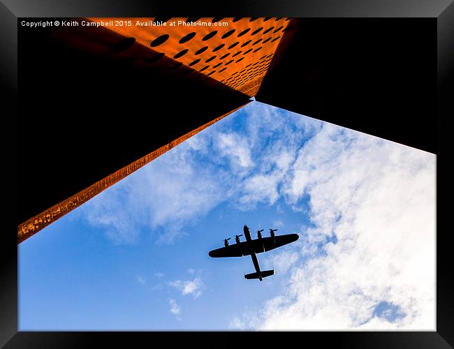  Lancaster Salutes Veteran. Framed Print by Keith Campbell