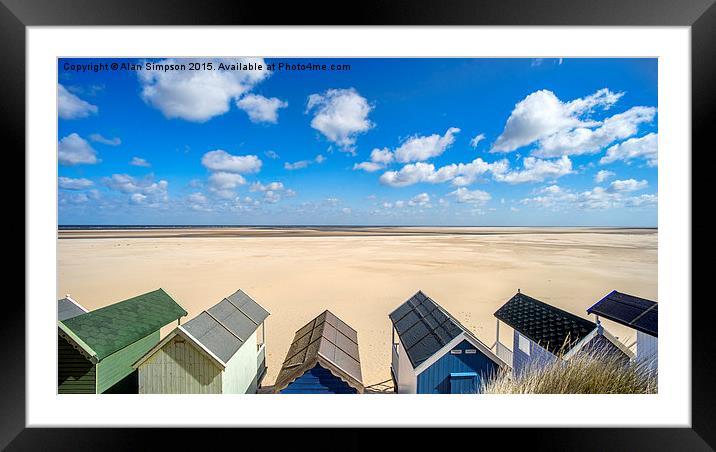 Wells-next-the-Sea Beach Framed Mounted Print by Alan Simpson