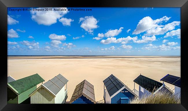 Wells-next-the-Sea Beach Framed Print by Alan Simpson