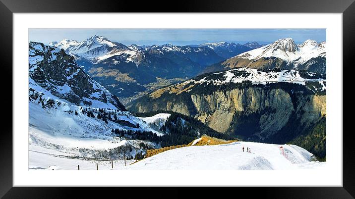  Spring beckons in the Alps Framed Mounted Print by Andy Armitage