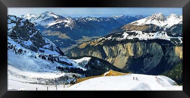  Spring beckons in the Alps Framed Print by Andy Armitage