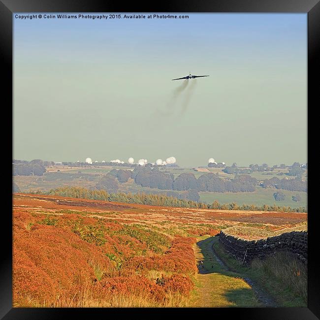  The Vulcan Farewell Tour RAF Menwith Hill  Framed Print by Colin Williams Photography