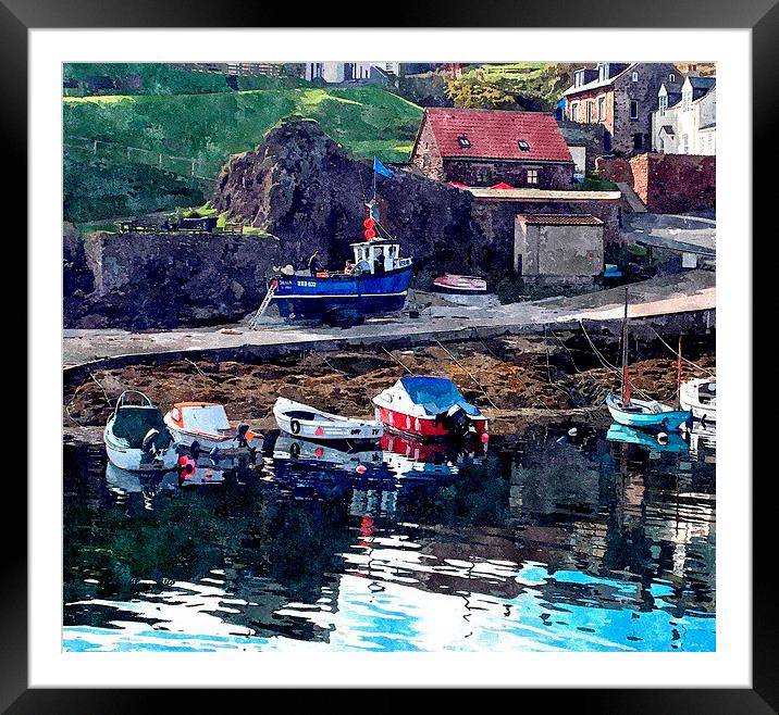  st.abbs head,scotland   Framed Mounted Print by dale rys (LP)