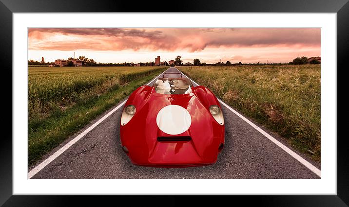 Modena land of motors Framed Mounted Print by Guido Parmiggiani