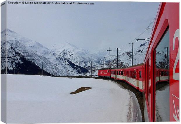  The Glacier Express  Canvas Print by Lilian Marshall