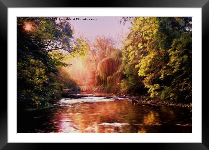  Autumn on the River Blyth Framed Mounted Print by Jim Jones