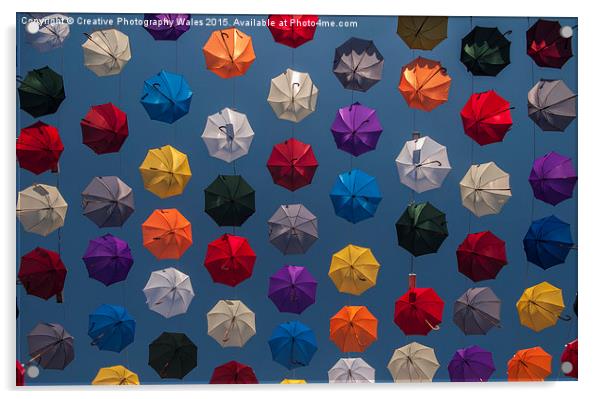 Umbrella Pattern Acrylic by Creative Photography Wales