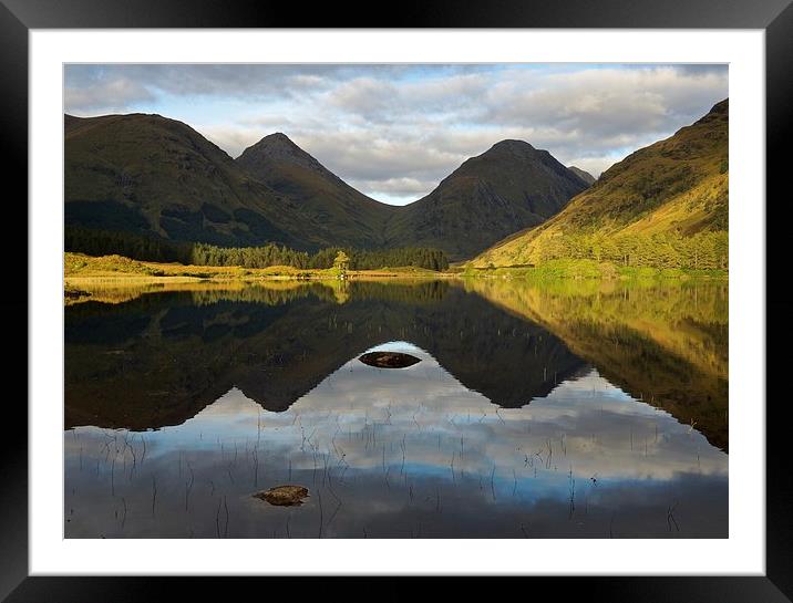 Reflections of Glen Etive Framed Mounted Print by Stephen Taylor