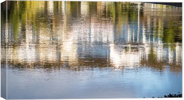  river reflections Canvas Print by keith sutton