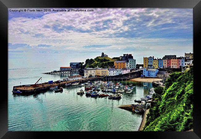  The picturesque Tenby harbour Framed Print by Frank Irwin