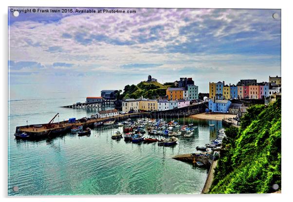  The picturesque Tenby harbour Acrylic by Frank Irwin