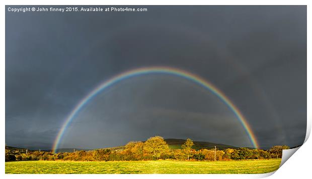  Autumn Rainbow Print by John Finney