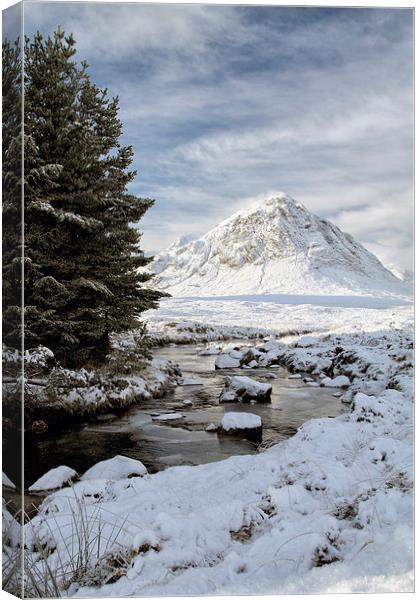 Glencoe Winter Landscape Canvas Print by Grant Glendinning