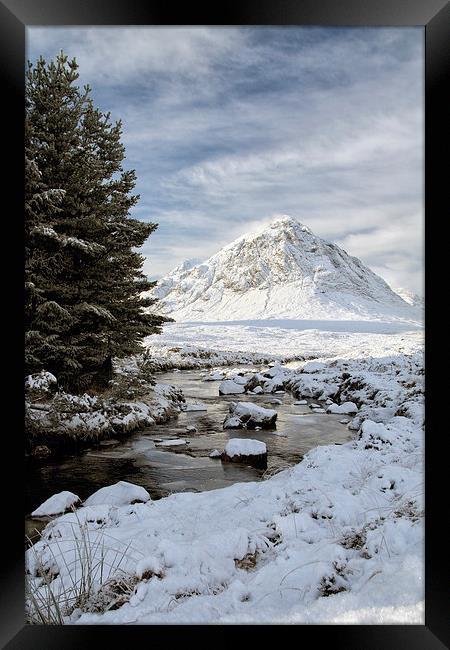 Glencoe Winter Landscape Framed Print by Grant Glendinning