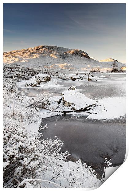  Glencoe Winter View Print by Grant Glendinning