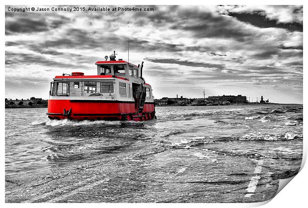  Knott End Ferry Print by Jason Connolly