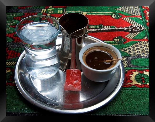  TURKISH COFFEE Framed Print by radoslav rundic