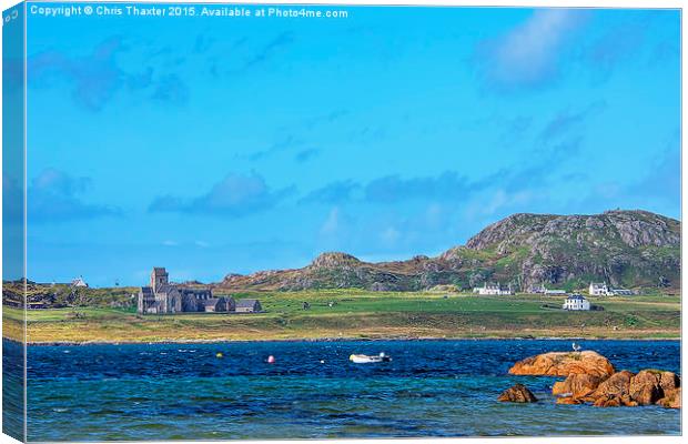  Iona Abbey 2 Canvas Print by Chris Thaxter