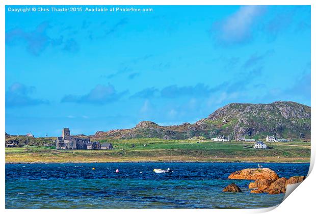  Iona Abbey 2 Print by Chris Thaxter