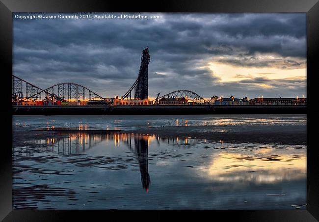  Blackpool Dawn Framed Print by Jason Connolly