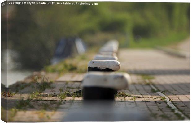  Bollard station Canvas Print by Bryan Condie