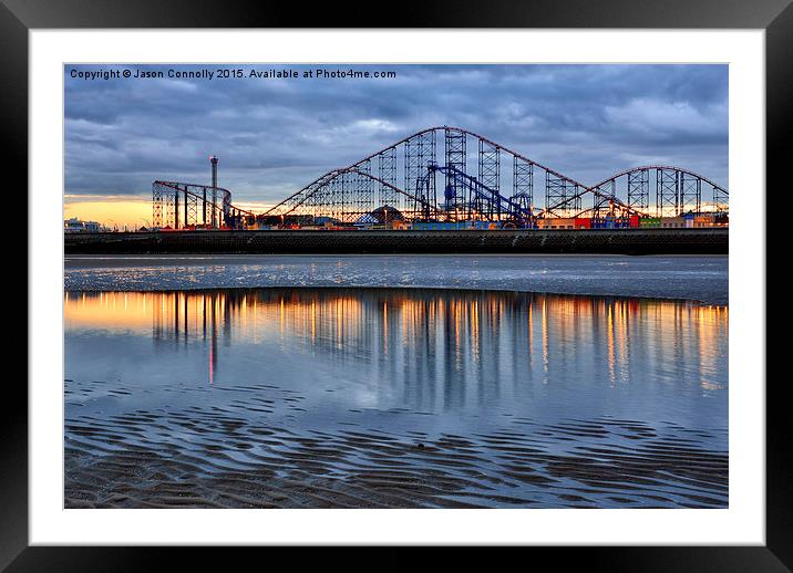  The Big One Roller Coaster Framed Mounted Print by Jason Connolly