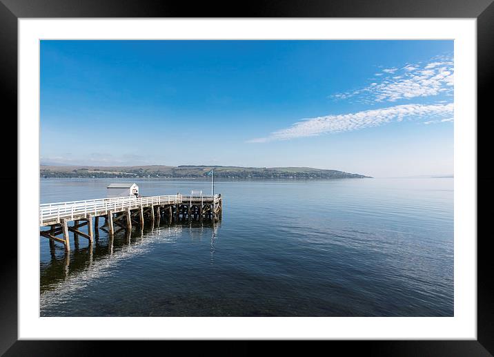Pier at Blairmore on Loch Long Framed Mounted Print by Gary Eason