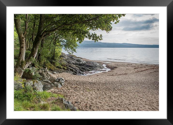 Ardentinny beach Loch Long Framed Mounted Print by Gary Eason