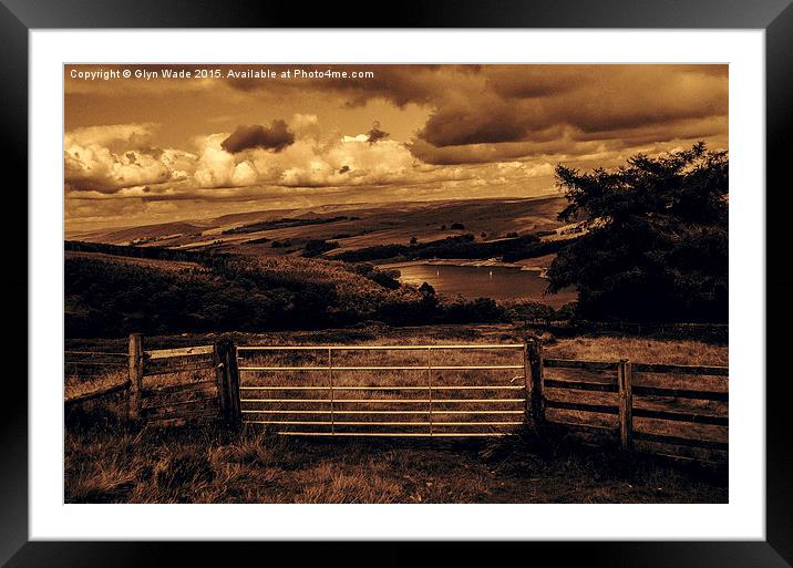  Goyt Valley landscape Framed Mounted Print by Glyn Wade