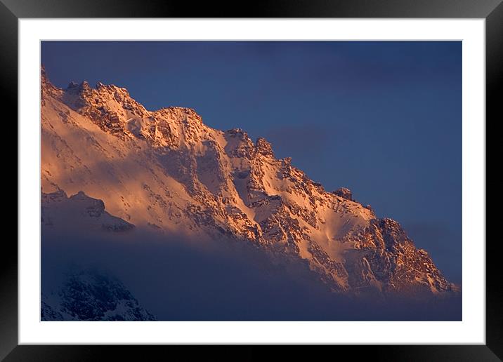 Alpine sunset I Framed Mounted Print by Thomas Schaeffer