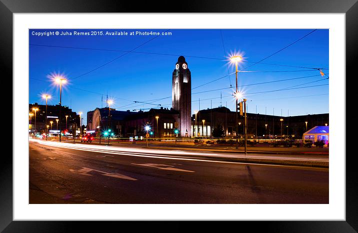 Helsinki Central Railway Station Framed Mounted Print by Juha Remes