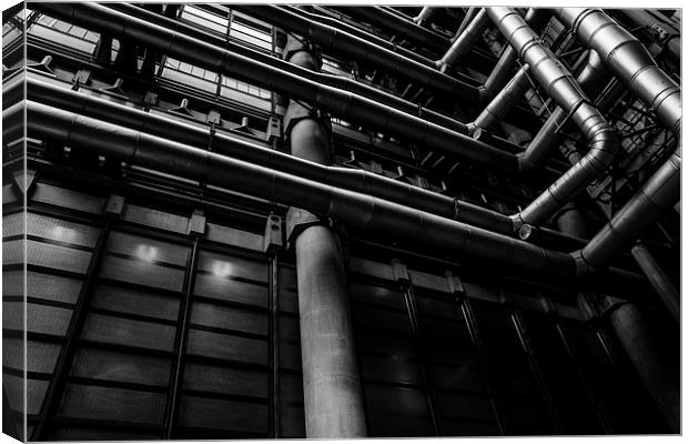  Industrial Pipes Canvas Print by Patrycja Polechonska