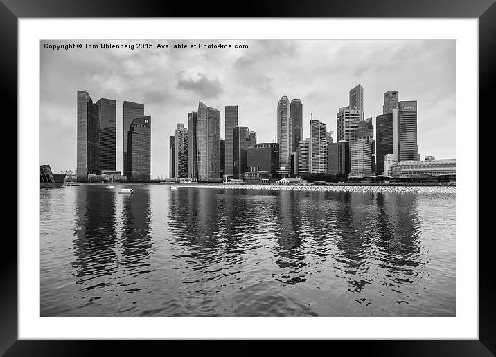 SINGAPORE 10 Framed Mounted Print by Tom Uhlenberg