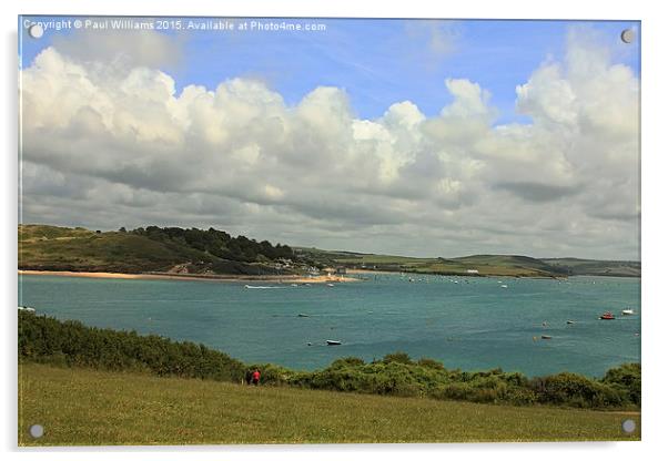  Padstow Bay and the Camel Estuary Acrylic by Paul Williams
