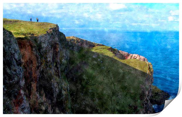  st.abbs head,scotland    Print by dale rys (LP)