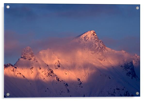 Alpine sunset II Acrylic by Thomas Schaeffer