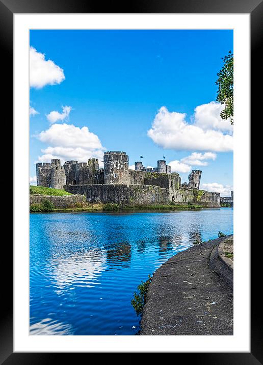 Caerphilly Castle 2 Framed Mounted Print by Steve Purnell
