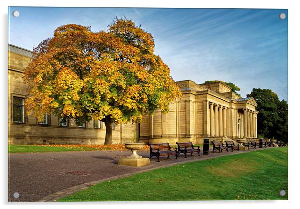 Weston Park Museum in Autumn Acrylic by Darren Galpin