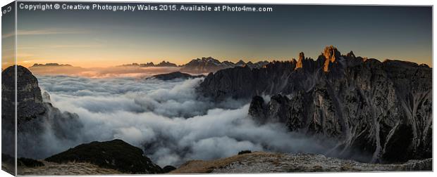 Dolomites Landscape Canvas Print by Creative Photography Wales