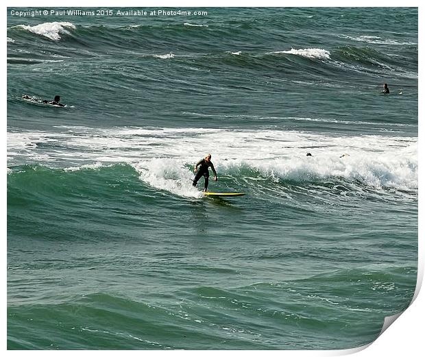 Surfers Print by Paul Williams