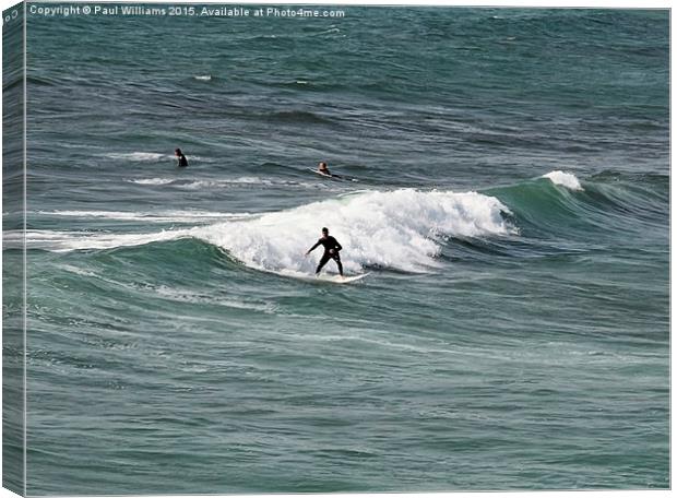 Surfers 2 Canvas Print by Paul Williams