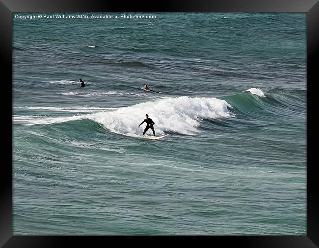 Surfers 2 Framed Print by Paul Williams