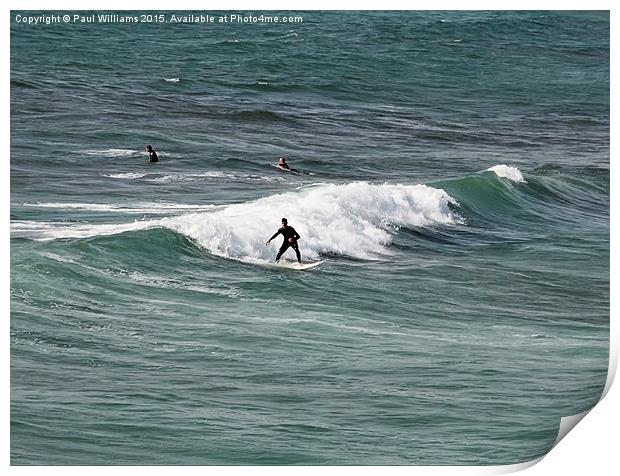 Surfers 2 Print by Paul Williams