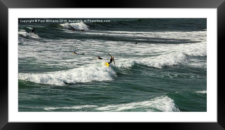 Surfers 3 Framed Mounted Print by Paul Williams