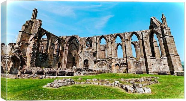  The Ruins of Bolton Abbey Canvas Print by Paul M Baxter