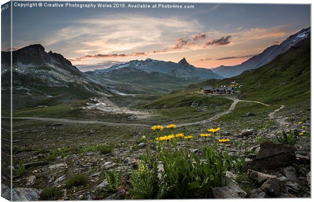 French Alps on the GR5 Canvas Print by Creative Photography Wales